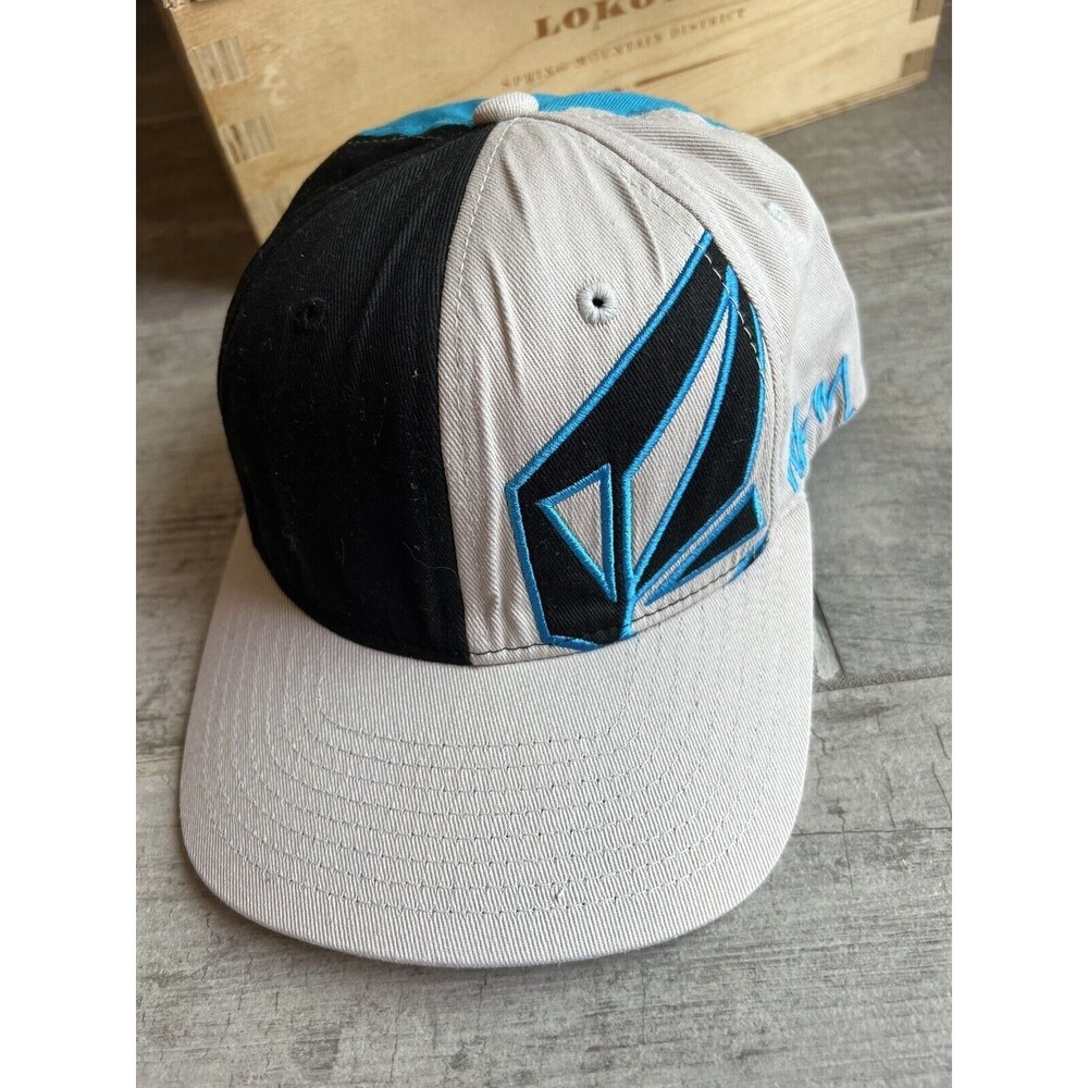 Volcom Stone Youth Full Stone Flexfit Hat Black Blue Surf Skate California